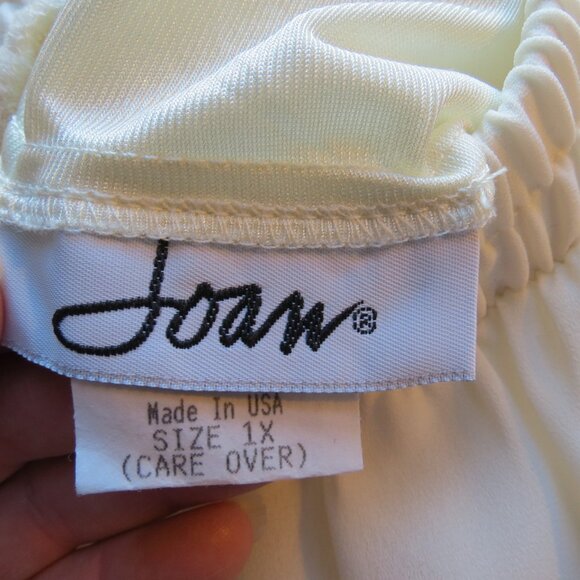 VTG Joan Ivory Pants Chiffon Lined Wide Leg Evening Cocktail Size 1X - Picture 7 of 9